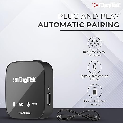 Digitek Professional 2-in-1 Wireless Microphone System DWM-101 Pro - Image 2
