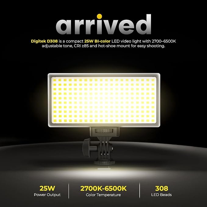 Digitek D308 R1 Color LED Video Light - Image 2